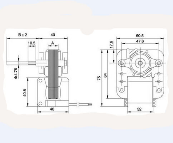 C型罩極電機YJF61-670/672結(jié)構(gòu)圖紙
